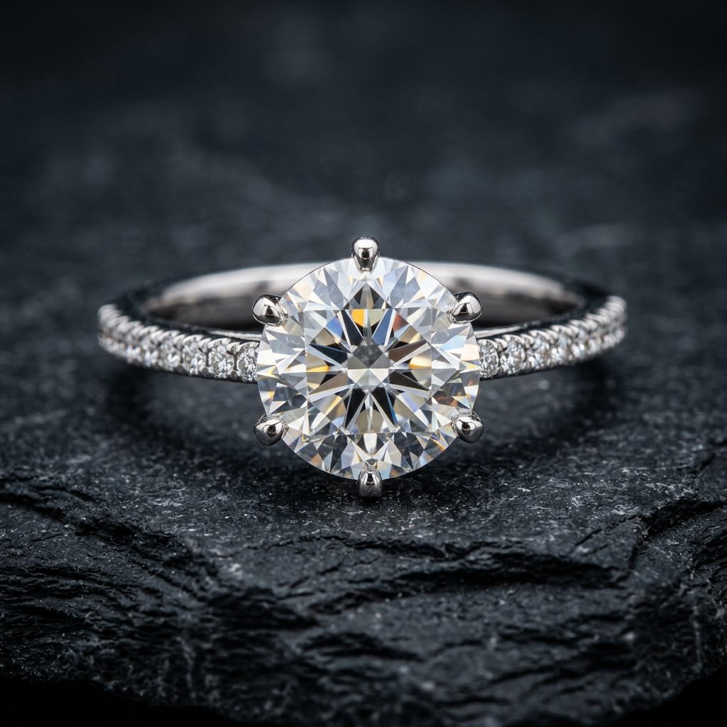 Solitaire Diamond Engagement Ring